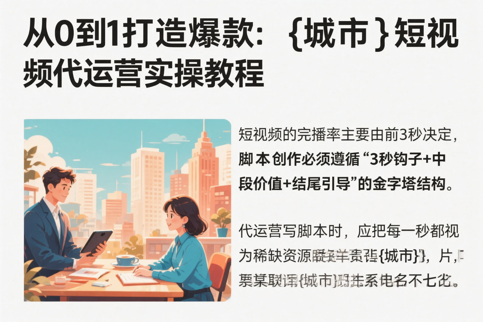 从0到1打造爆款:保亭短视频代运营实操教程