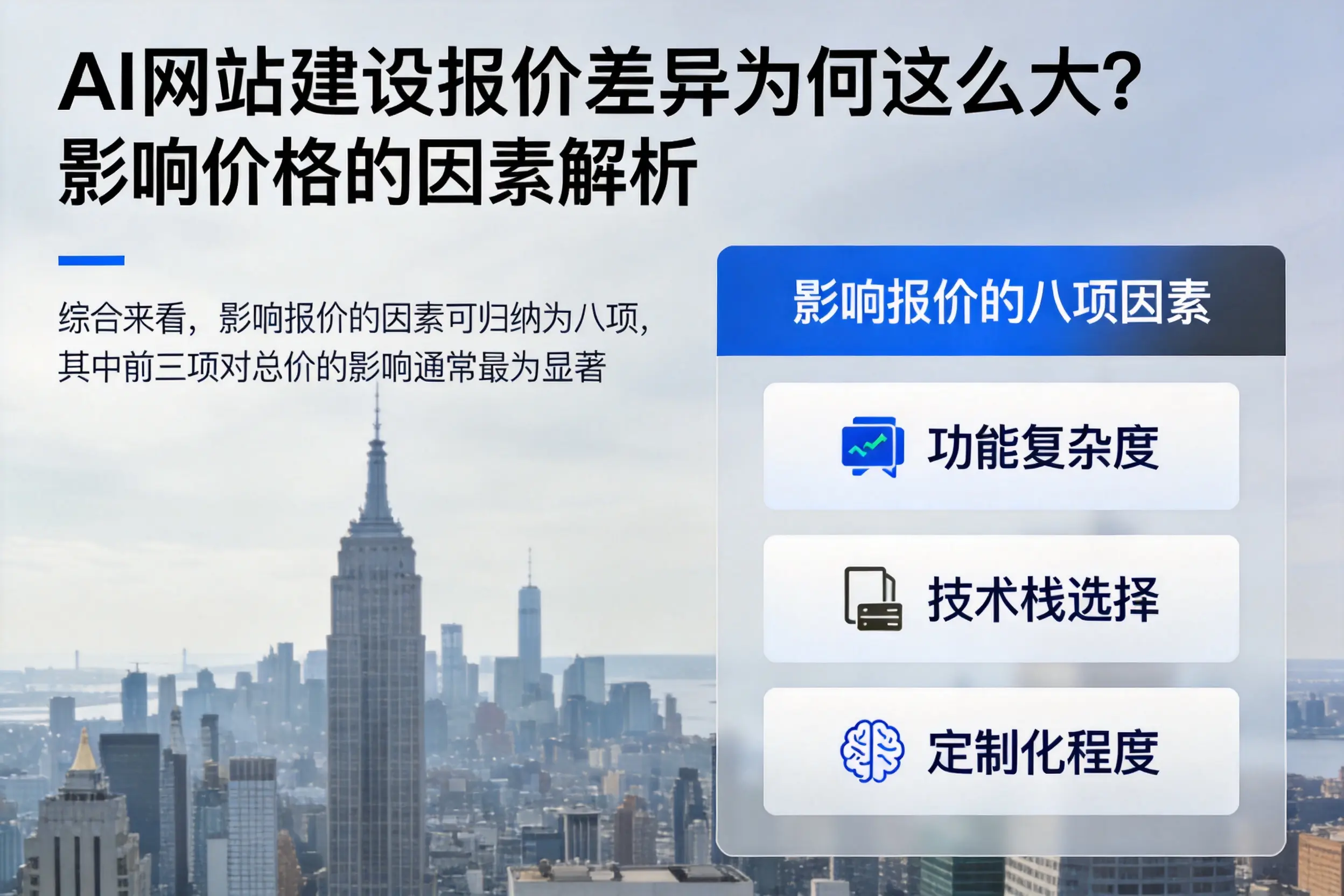 保亭AI网站建设报价差异为何这么大?影响价格的因素解析