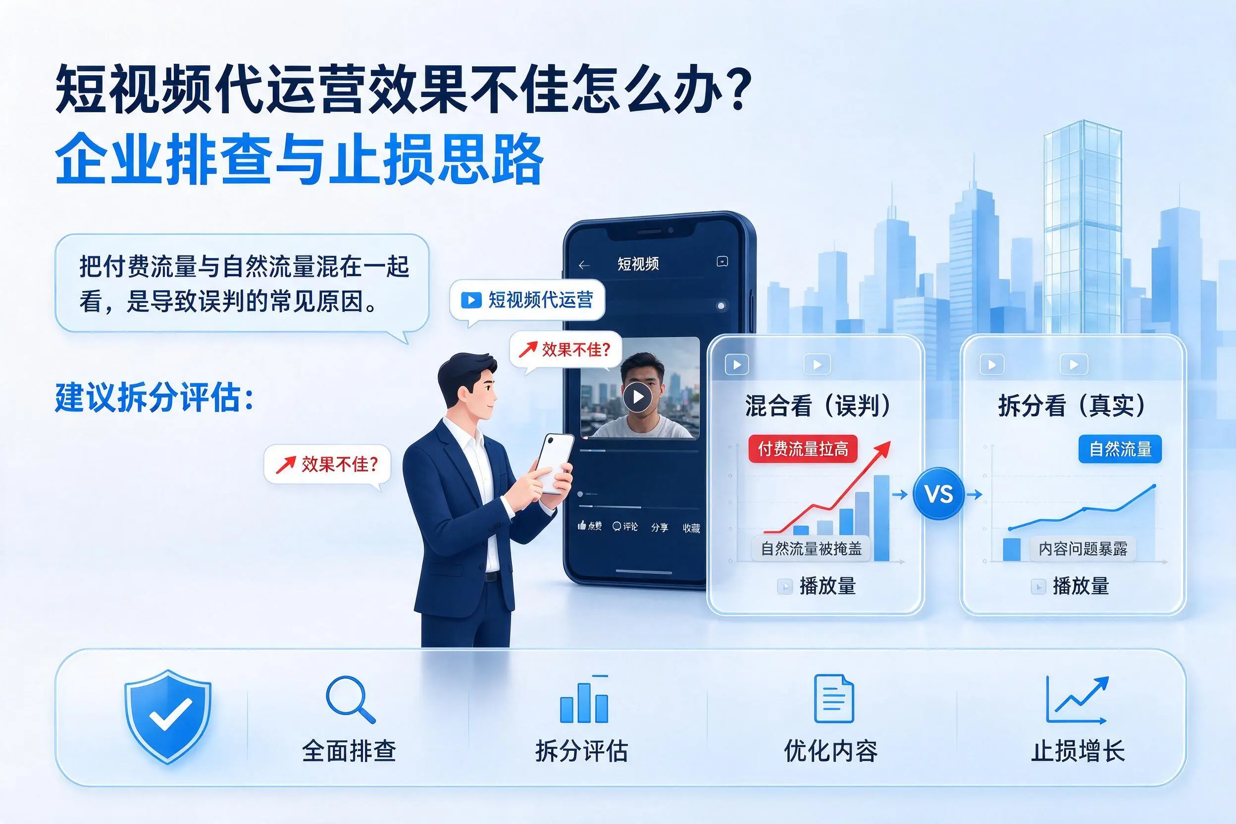 短视频代运营效果不佳怎么办?保亭企业排查与止损思路