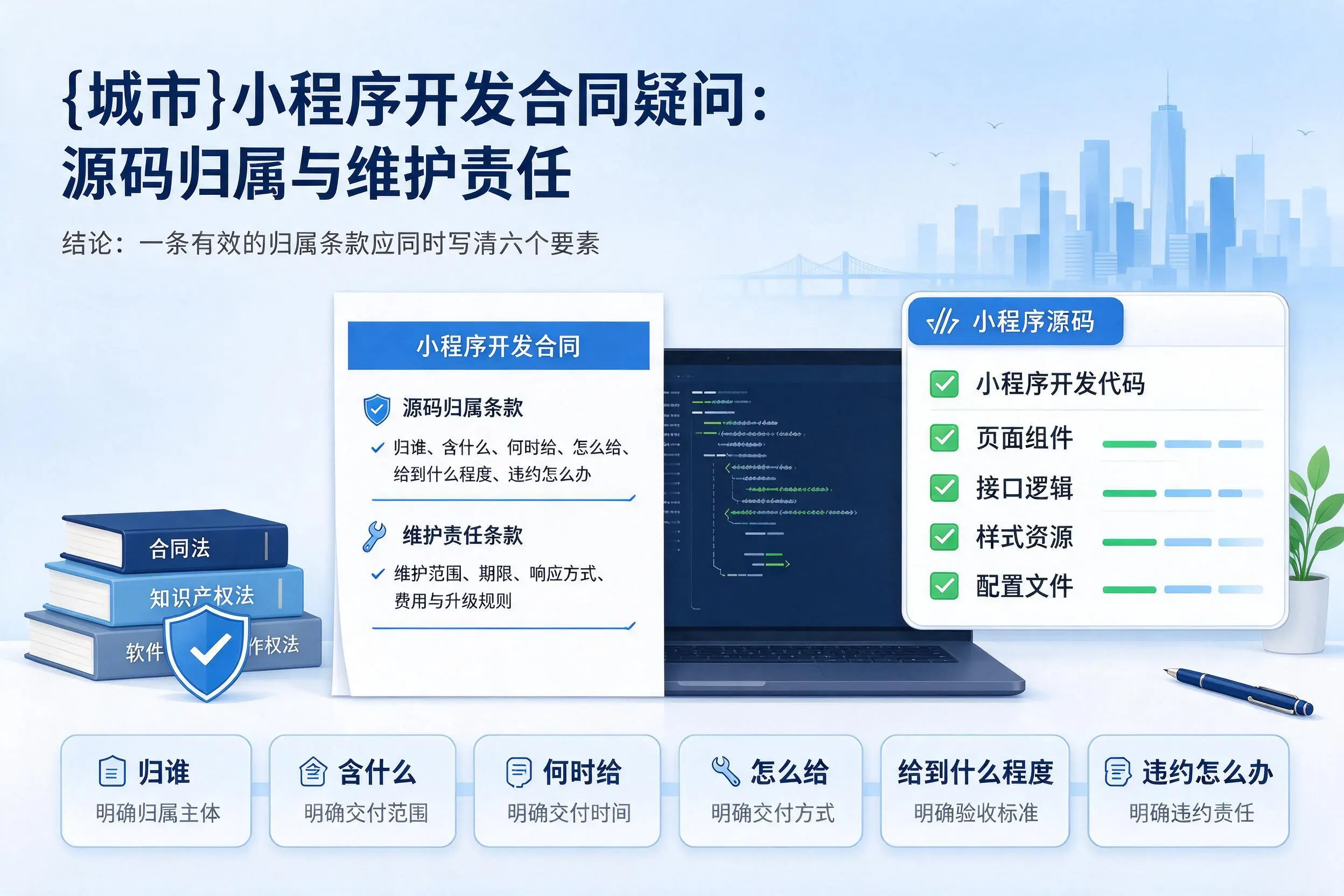 保亭小程序开发合同疑问：源码归属与维护责任