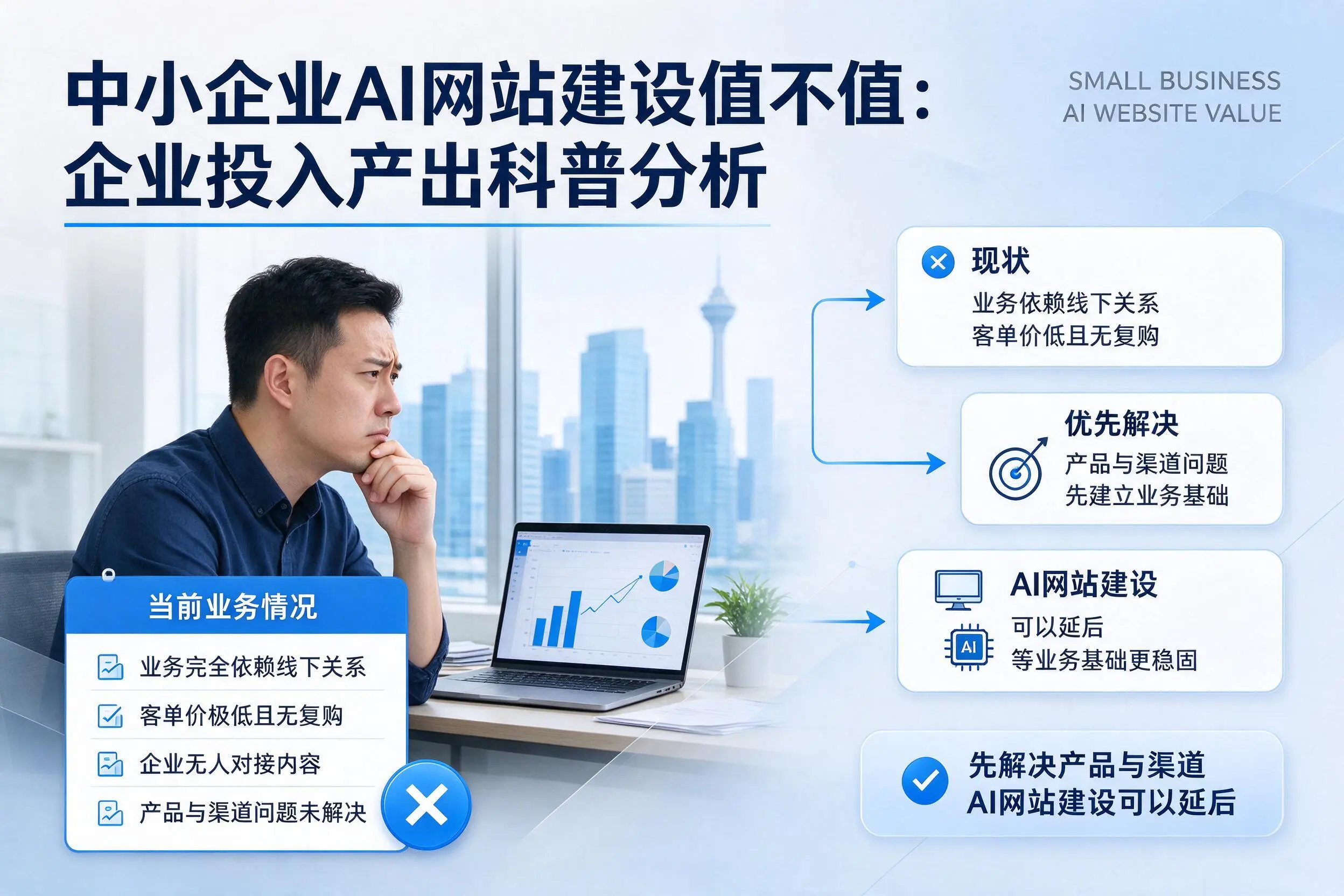 中小企业AI网站建设值不值：保亭企业投入产出科普分析
